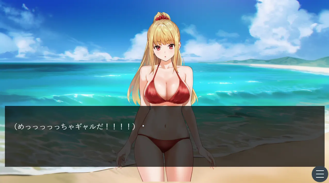 ノベルゲーム画面